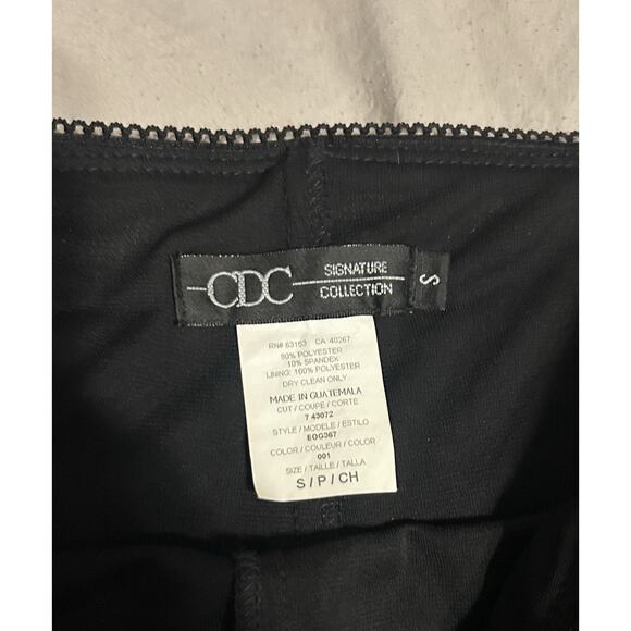 CDC Signature Collection Women's Small BLACK Velvety STRETCH Split Bell Bottoms - Picture 6 of 12